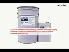 711A 711B Adhesivos laminantes a base de disolventes Adhesivos de embalaje flexible para estructuras de plástico recubierto de aluminio
