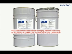 776A 776B Envases flexibles a base de disolventes Adhesivos de curado rápido para PET/AL/PE, VMCPP, PE, OPP/VMCPP